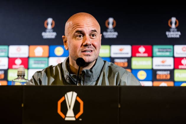 260121 Head coach Miguel Angel Ramirez during a UEFA Europa League press conference with Malmö FF on January 21, 2026 in Malmö Photo Petter Arvidson BILDBYRAN kod PA PA1128 fotboll football soccer fotball uefa europa league europa league presskonferens press conference malmö ff bbeng  Copyright: PETTERxARVIDSON BB260121PA085