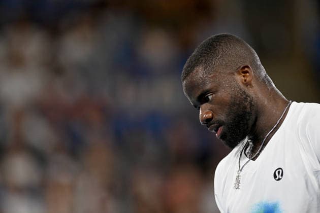 TENNIS AUSTRALIAN OPEN, Frances Tiafoe of the USA during the Men™s 2nd round match against Francisco Comesana of Argentina on day 4 of the 2026 Australian Open tennis tournament at Melbourne Park in Melbourne, Wednesday, January 21, 2026. ( NO ARCHIVING MELBOURNE VICTORIA AUSTRALIA  Copyright: xJOELxCARRETTx 20260121142616301409