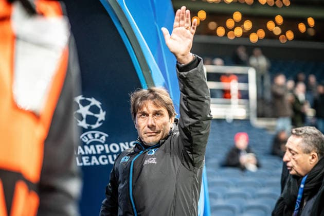 FC Copenhagen v Napoli, UEFA Champions League, Copenhagen, Denmark Copenhagen, Denmark. 20th, January 2026. Head coach Antonio Conte of Napoli seen during the UEFA Champions League match between FC Copenhagen and Napoli at Parken in Copenhagen. Denmark, Copenhagen  Copyright: xGonzalesxPhoto NicolaixBethelsenx
