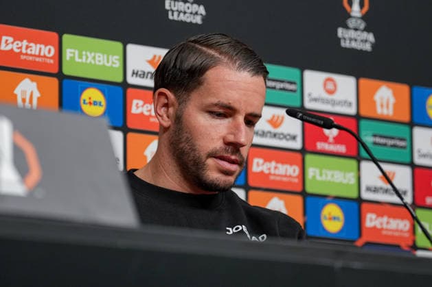 Soccer, Bundesliga, Men, Freiburg Europa Park Stadion, Sport, Europa Park Stadion, Press Conference, Europa League match, Maccabi Tel aviv, Christian Guenter SC Freiburg, 30 Freiburg Europa Park Stadion Baden Württemberg Germany Copyright: xFINLEYxMÖRCHx
