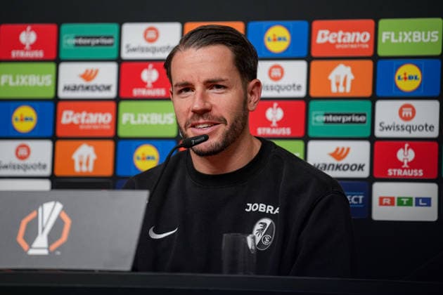 Football, EL, SC Freiburg, Press conference