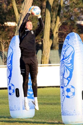 DEU, DFL, 2 FBL Hertha BSC, Training, 21 01 2026, Sportforum, Berlin, DEU, DFL, 2 FBL Hertha BSC, Training, im Bild Tjark Ernst Hertha BSC Berlin 1 DFL regulations prohibit any use of Photographs as image sequences and or quasi video nordphotoxGmbHx xEngler nph00076