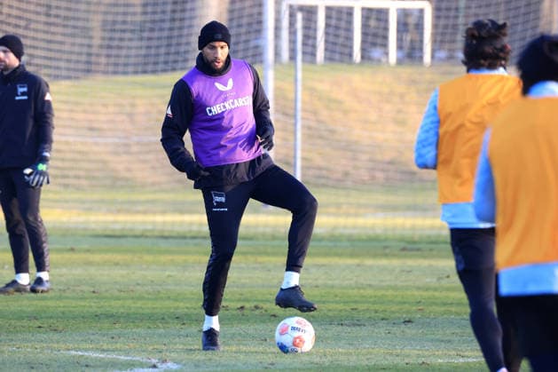 DEU, DFL, 2 FBL Hertha BSC, Training, 21 01 2026, Sportforum, Berlin, DEU, DFL, 2 FBL Hertha BSC, Training, im Bild John Anthony Brooks Hertha BSC Berlin 25 DFL regulations prohibit any use of Photographs as image sequences and or quasi video nordphotoxGmbHx xEngler nph00076