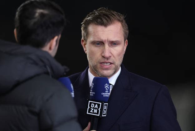 21.01.2026, Fussball UEFA Champions League, Qarabag Agdam FK - Eintracht Frankfurt, v.l., Sportchef Markus Krösche (Eintracht Frankfurt) im DAZN-Interview DFL DFB REGULATIONS PROHIBIT ANY USE OF PHOTOGRAPHS AS IMAGE SEQUENCES AND OR QUASI-VIDEO. xdcx *** 21 01 2026, Football UEFA Champions League, Qarabag Agdam FK Eintracht Frankfurt, v l , Sportchef Markus Krösche Eintracht Frankfurt im DAZN Interview DFL DFB REGULATIONS PROHIBIT ANY USE OF PHOTOGRAPHS AS IMAGE SEQUENCES AND OR QUASI VIDEO xdcx Copyright: HMBxMedia Claus