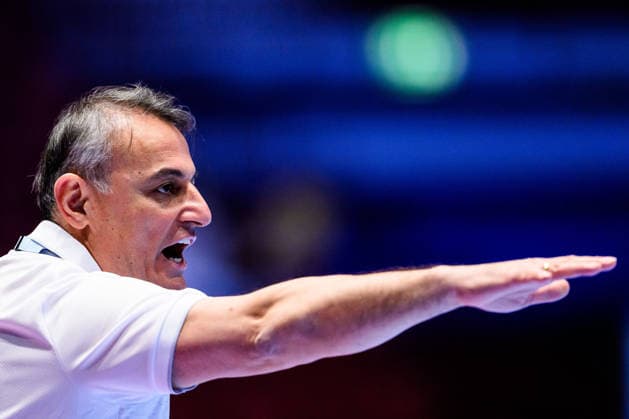 260121 Coach Tite Kalandadze of Georgia during the EHF European Handball Championship preliminary round match between the Netherlands and Georgia on January 21, 2026 in Malmö Photo Petter Arvidson BILDBYRAN kod PA PA1129 handball handboll handball handbolls em 2026 nederländerna netherlands georgien ehf european handball championship georgia bbeng  Copyright: PETTERxARVIDSON BB260121PA117