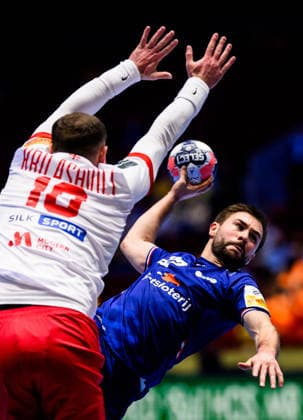 260121 Luc Steins of the Netherlands during the EHF European Handball Championship preliminary round match between the Netherlands and Georgia on January 21, 2026 in Malmö Photo Petter Arvidson BILDBYRAN kod PA PA1129 handball handball handball handballs em 2026 nederländerna netherlands georgien ehf european handball championship georgia bbeng  Copyright: PETTERxARVIDSON BB260121PA118
