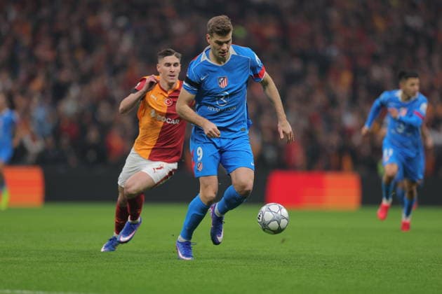 2026-01-21 Galatasaray SK v Atletico de Madrid - UEFA Champions League 2025 26 League Phase MD7 ISTANBUL, TURKEY - JANUARY 21: Alexander Sorloth of Atletico de Madrid during the UEFA Champions League 2025 26 League Phase MD7 match between Galatasaray SK and Atletico de Madrid at Rams Park Stadium on January 21, 2026 in Istanbul, Turkey. (Photo by BSR Agency) Istanbul Turkey Content not available for redistribution in The Netherlands directly or indirectly through any third parties. Copyright: xBSRxAgencyx
