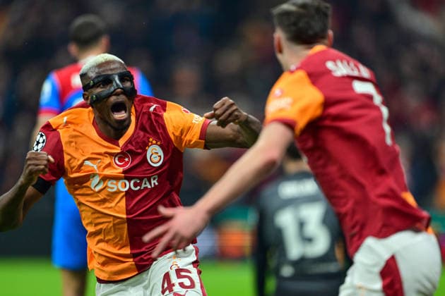 Galatasaray v Atletico Madrid - UEFA Champions League ISTANBUL, TURKIYE - JANUARY 21: Galatasaray s Victor Osimhen (45) celebrates after his team scores a goal during the UEFA Champions League week 7 match between Galatasaray and Atletico Madrid at RAMS Park in Istanbul, Turkiye, on January 21, 2026. Serhat Cagdas Anadolu Istanbul Turkey. Editorial use only. Please get in touch for any other usage.  Copyright: x2026xAnadoluxSerhatxCagdasx