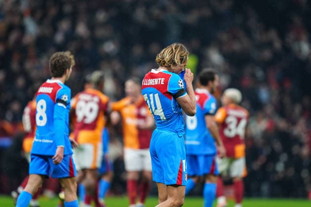 Galatasaray v Atletico Madrid - UEFA Champions League ISTANBUL, TURKIYE - JANUARY 21: Marcos Llorente (14) of Atletico Madrid gets upset after scoring an own goal during the UEFA Champions League week 7 football match between Galatasaray and Atletico Madrid at RAMS Park in Istanbul, Turkiye on January 21, 2026. Hakan Akgun Anadolu Istanbul Turkey. Editorial use only. Please get in touch for any other usage.  Copyright: x2026xAnadoluxHakanxAkgunx