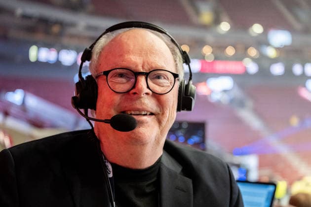 260121 Claes Hellgren, expert commentator of Swedish broadcaster Viaplay ahead the EHF European Handball Championship preliminary round match between the Netherlands and Georgia on January 21, 2026 in Malmö Photo Petter Arvidson BILDBYRAN kod PA PA1129 handball handball handball handballs em 2026 nederländerna netherlands georgien ehf european handball championship georgia bbeng  Copyright: PETTERxARVIDSON BB260121PA123
