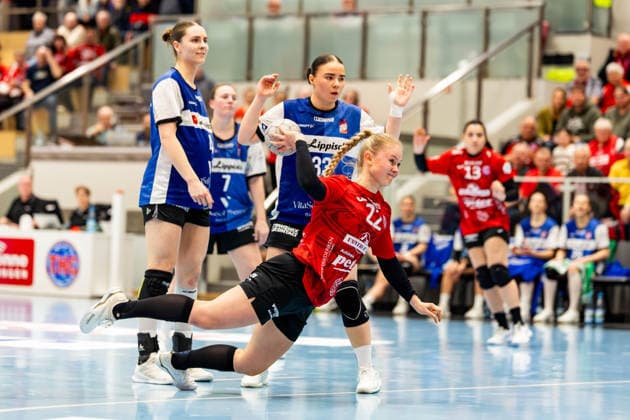 21 01 2026, GER, Handball, Women, Season 2025 2026, Alsco 1 Bl, 14 Matchday, Thueringer HC HSG Blomberg Lippe Rikke Hoffbeck Petersen Thueringer HC,22 99947 Bad Langensalza Salza Halle Sporthalle Mehrz Thüringen Germany