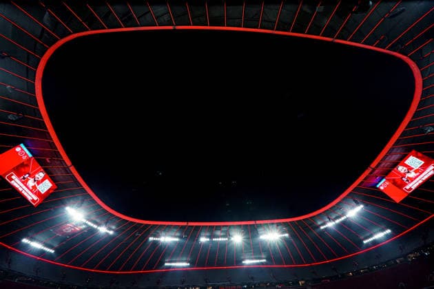 2026-01-21 FC Bayern München v R. Union Saint-Gilloise - UEFA Champions League 2025 26 League Phase MD7 MUNICH, GERMANY - JANUARY 21: general view of the Football Arena Munich during the UEFA Champions League 2025 26 League Phase MD7 match between FC Bayern München and R. Union Saint-Gilloise at Football Arena Munich on January 21, 2026 in Munich, Germany. Munich Football Arena Munich Germany Content not available for redistribution in The Netherlands directly or indirectly through any third parties. Copyright: xAndrexWeeningx