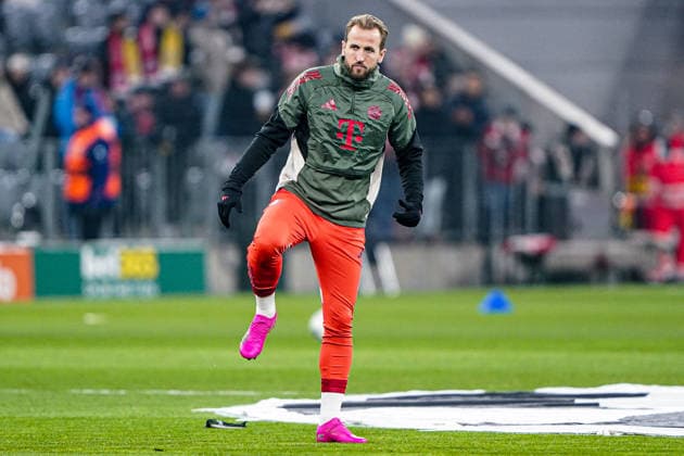 2026-01-21 FC Bayern München v R. Union Saint-Gilloise - UEFA Champions League 2025 26 League Phase MD7 MUNICH, GERMANY - JANUARY 21: Harry Kane of FC Bayern M++nchen doing a warmup during the UEFA Champions League 2025 26 League Phase MD7 match between FC Bayern M++nchen and R. Union Saint-Gilloise at Football Arena Munich on January 21, 2026 in Munich, Germany. Munich Football Arena Munich Germany Content not available for redistribution in The Netherlands directly or indirectly through any third parties. Copyright: xAndrexWeeningx