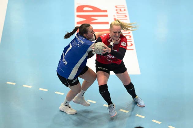 Diana Doegg, Magnusdottir right back, HSG Blomberg Lippe, 7 , Johanna, Reichert back, Thueringer HC, 29 GER, Thuringia, Thueringer HC vs HSG Blomberg Lippe, Alsco Handball Bundesliga Frauen, 1 Handballbundesliga Frauen, Handball, Matchday 14, Season 2025 2026, 21 01 2026 GER, Thuringia, Thueringer HC vs HSG Blomberg Lippe, Alsco Handball Bundesliga Frauen, 1 Handballbundesliga Frauen, Handball, Matchday 14, Season 2025 2026, 21 01 2026 Bad Langensalza Copyright: xEibner-Pressefoto MartinxHerbstx EP_MHT