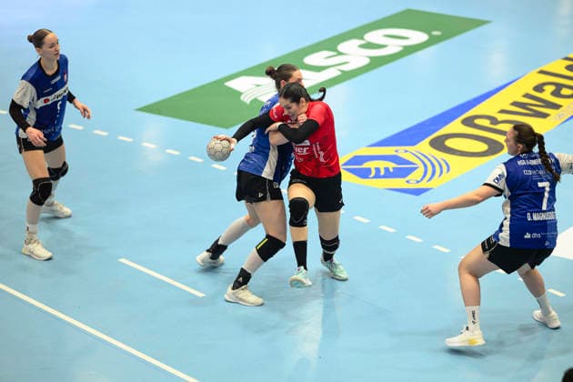 Kelly Rosa Thueringer HC, 77 , Andrea, Jacobsen Rueckraum Links, HSG Blomberg Lippe, 4 , Diana Doegg, Magnusdottir Rueckraum Rechts, HSG Blomberg Lippe, 7 GER, Thueringen, Thueringer HC vs HSG Blomberg Lippe, Alsco Handball Bundesliga Frauen, 1 Handball Bundesliga Women, Handball, Matchday 14, Season 2025 2026, 21 01 2026 GER, Thuringia, Thueringer HC vs HSG Blomberg Lippe, Alsco Handball Bundesliga Women, 1 Handball Bundesliga Women, Handball, Matchday 14, Season 2025 2026, 21 01 2026 Bad Langensalza Copyright: xEibner-Pressefoto MartinxHerbstx EP_MHT
