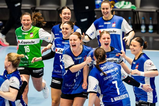 21 01 2026, GER, Handball, Women, Season 2025 2026, Alsco 1 Bl, Matchday 14, Thueringer HC HSG Blomberg Lippe HSG Blomberg Lippe wins its away match at Thueringer HC 99947 Bad Langensalza Salza Halle Sporthalle Mehrz Thüringen Germany