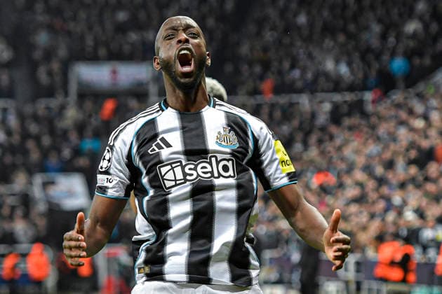 Newcastle United v PSV Eindhoven UEFA Champions League Yoane Wissa of Newcastle United celebrates his goal during the UEFA Champions League match at St. James s Park, Newcastle 21 01 2026 UK Newspapers OUT Copyright: xJamiexJohnstonx FIL-22840-0092