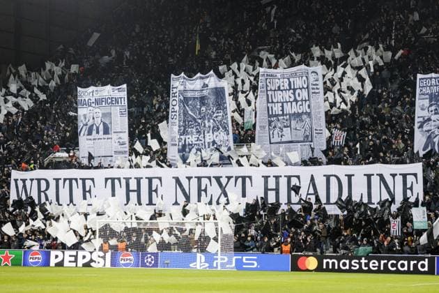 NEWCASTLE - Newcastle FC supporters display banners in the stands during the UEFA Champions League match between Newcastle United FC and PSV Eindhoven at St. James Park Stadium on January 21, 2026, in Newcastle, United Kingdom. SEM VAN DER WAL ANP UEFA Champions League 2025-2026 xVIxANPxSportx xxANPxIVx 548185160 originalFilename: 548185160.jpg