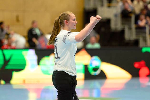 Laura, Kuske TW, Thueringer HC, 11 GER, Thuringia, Thueringer HC v HSG Blomberg Lippe, Alsco Handball Bundesliga Frauen, 1 Handballbundesliga Frauen, Handball, Matchday 14, Season 2025 2026, 21 01 2026 GER, Thuringia, Thueringer HC v HSG Blomberg Lippe, Alsco Handball Bundesliga Frauen, 1 Handballbundesliga Frauen, Handball, Matchday 14, Season 2025 2026, 21 01 2026 Bad Langensalza Copyright: xEibner-Pressefoto MartinxHerbstx EP_MHT