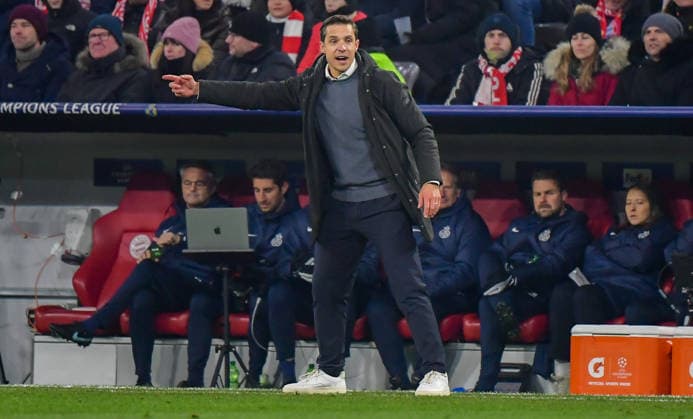 21 01 2026, xemx, Football UEFA Champions League, FC Bayern Muenchen Union Saint Gilloise v l Head Coach David Hubert Union Saint Gilloise gives instructions, gesticulates with arms, gesticulate, gives instructions DFL DFB REGULATIONS PROHIBIT ANY USE OF PHOTOGRAPHS as IMAGE SEQUENCES and or QUASI VIDEO Muenchen