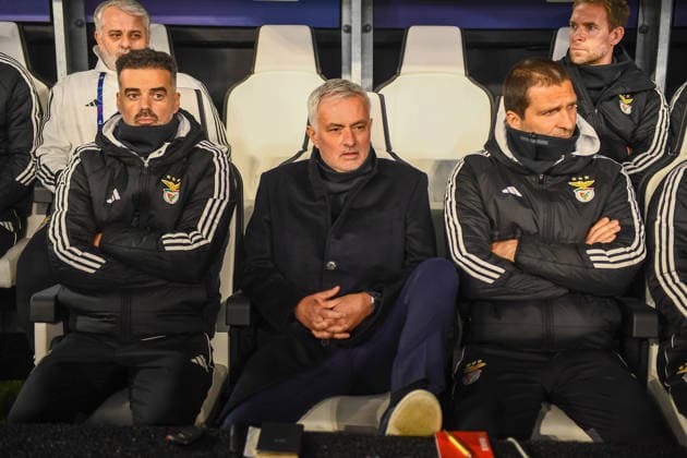 2026-01-21 Juventus FC v SL Benfica - UEFA Champions League 2025 26 League Phase MD7 TURIN, ITALY - JANUARY 21: Head coach Jose Mourinho of SL Benfica during the UEFA Champions League 2025 26 League Phase MD7 match between Juventus FC and SL Benfica at Allianz Stadium on January 21, 2026 in Turin, Italy. (Photo by Alberto Gandolfo BSR Agency) Turin Italy Content not available for redistribution in The Netherlands directly or indirectly through any third parties. Copyright: xBSRxAgencyx