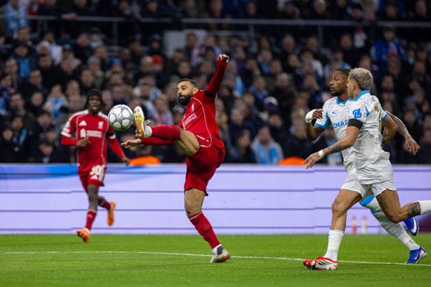 Football - UEFA Champions League - League Phase - Olympique de Marseille v Liverpool FC MARSEILLE, FRANCE - Wednesday, January 21, 2026: Liverpool s Mohamed Salah during the UEFA Champions League match between Olympique de Marseille and Liverpool FC at the Stade VÃ lodrome. (Photo by David Rawcliffe Propaganda) MARSEILLE Stade VÃ lodrome BOUCHES-DU-RHÃ NE FRANCE  Copyright: xDavidxRawcliffex P2026-01-21-Marseille_Liverpool-61
