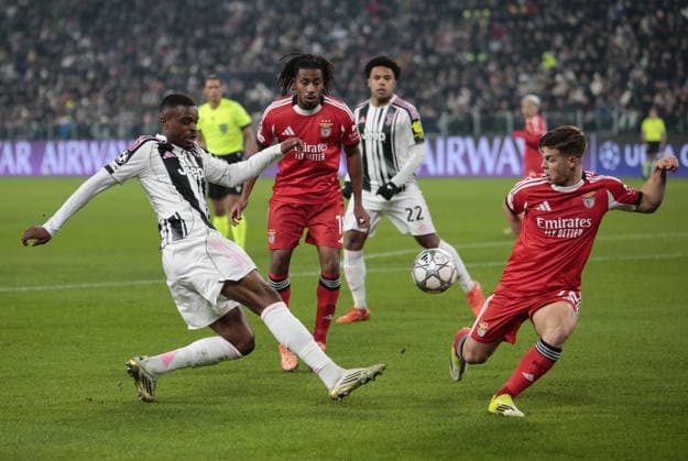 Perre Kalulu of Juventus FC during the Uefa Champions League 2025 26 season football match between Juventus FC and SL Benfica on 21 January 2026 at Allianz Stadium, Turin, Italy. Photo Nderim KACELI  Copyright: xNderimxKaceli IPAxSportx xipa-agency.netx xx IPA_70387465 IPA_Agency_IPA70387465