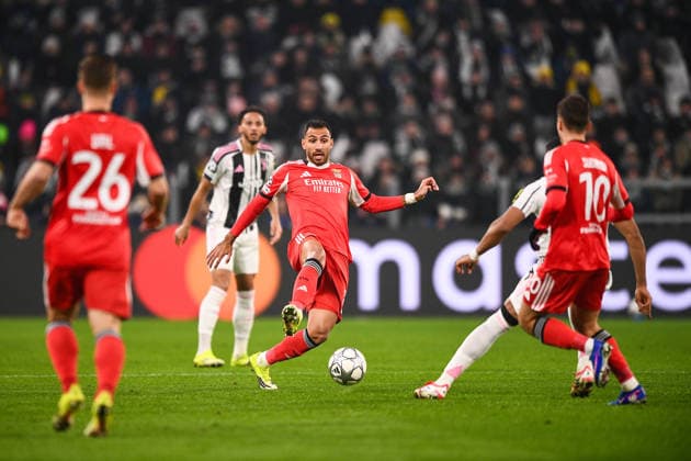 2026-01-21 Juventus FC v SL Benfica - UEFA Champions League 2025 26 League Phase MD7 TURIN, ITALY - JANUARY 21: Vangelis Pavlidis of SL Benfica during the UEFA Champions League 2025 26 League Phase MD7 match between Juventus FC and SL Benfica at Allianz Stadium on January 21, 2026 in Turin, Italy. (Photo by Alberto Gandolfo BSR Agency) Turin Italy Content not available for redistribution in The Netherlands directly or indirectly through any third parties. Copyright: xBSRxAgencyx