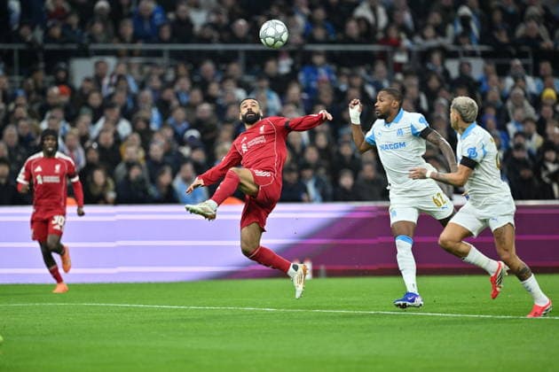 Marseille vs Liverpool - UEFA Champions League MARSEILLE, FRANCE - JANUARY 21: Mohamed Salah of Liverpool in action during the UEFA Champions League week 7 football match between Olympique Marseille and Liverpool at Stade Velodrome in Marseille, France, on January 21, 2026. Mustafa Yalcin Anadolu Marseille France. Editorial use only. Please get in touch for any other usage.  Copyright: x2026xAnadoluxMustafaxYalcinx