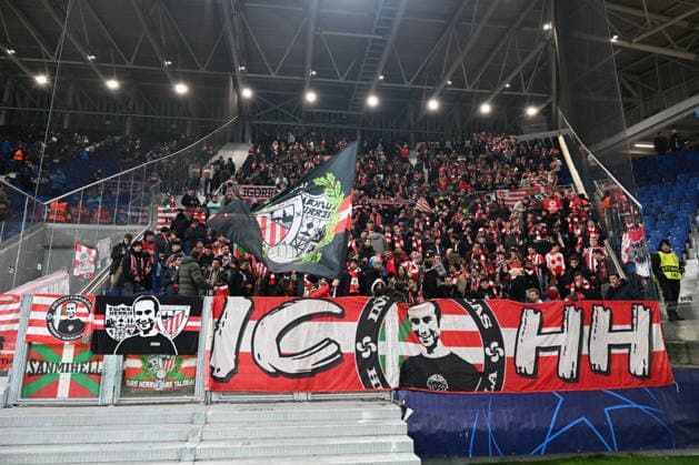 CALCIO - UEFA Champions League - Atalanta BC vs Athletic Club Athletic Bilbao supporters during Atalanta BC vs Athletic Club, UEFA Champions League football match in Bergamo, Italy, January 21 2026 Bergamo Italy  Copyright: xIPAxSport ABACAx