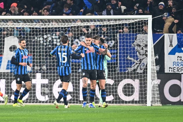 CALCIO - UEFA Champions League - Atalanta BC vs Athletic Club Gianluca Scamacca (Atalanta Bc) celebrating his goal during Atalanta BC vs Athletic Club, UEFA Champions League football match in Bergamo, Italy, January 21 2026 Bergamo Italy  Copyright: xIPAxSport ABACAx