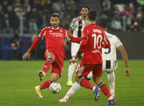CALCIO - UEFA Champions League - Juventus FC vs SL Benfica Vangelis Pavlidis of SL Benfica during the Uefa Champions League 2025 26 season football match between Juventus FC and SL Benfica on 21 January 2026 at Allianz Stadium, Turin, Italy. Photo Nderim KACELI Turin Italy  Copyright: xIPAxSport ABACAx