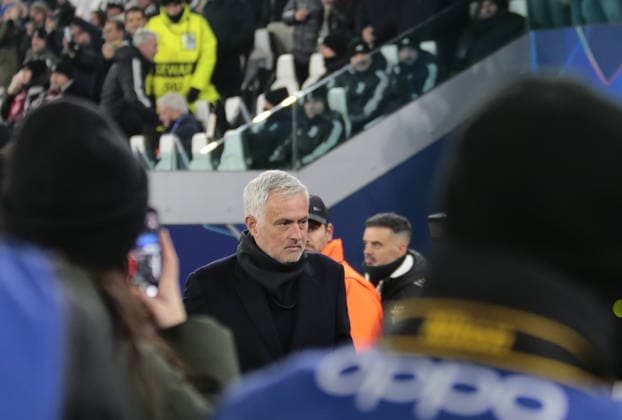 Jose Mourinho manager of SL Benfica during the Uefa Champions League 2025 26 season football match between Juventus FC and SL Benfica on 21 January 2026 at Allianz Stadium, Turin, Italy. Photo Nderim KACELI  Copyright: xNderimxKaceli IPAxSportx xipa-agency.netx xx IPA_70387223 IPA_Agency_IPA70387223