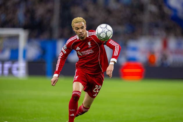 Football - UEFA Champions League - League Phase - Olympique de Marseille v Liverpool FC MARSEILLE, FRANCE - Wednesday, January 21, 2026: Liverpool s Hugo Ekitike during the UEFA Champions League match between Olympique de Marseille and Liverpool FC at the Stade VÃ lodrome. (Photo by David Rawcliffe Propaganda) MARSEILLE Stade VÃ lodrome BOUCHES-DU-RHÃ NE FRANCE  Copyright: xDavidxRawcliffex P2026-01-21-Marseille_Liverpool-78