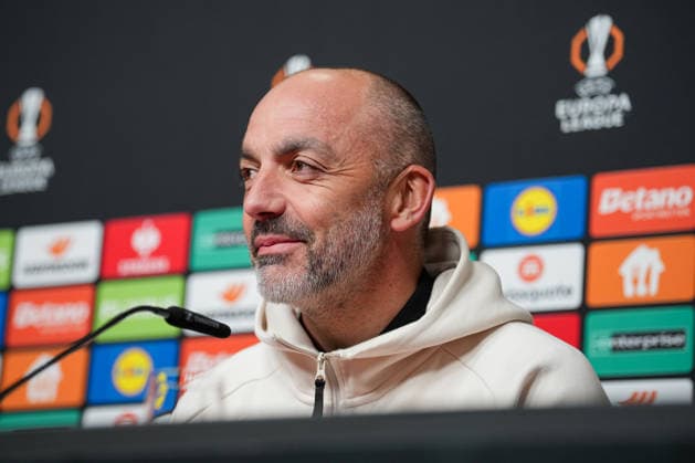 Press conference, Europa League match, Maccabi Tel aviv, Zarko LazetiC Maccabi Tel Aviv, Coach Freiburg Europa Park Stadion Baden Württemberg Germany Copyright: xFINLEYxMÖRCHx