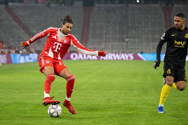 Michael Olise 17 FC Bayern Muenchen , FC Bayern Muenchen vs Royale Union Saint Gilloise, Football, UEFA Champions League, 7 Matchday, 21 01 2026 DFB regulations prohibit any use of photographs as image sequences and or quasi video Muenchen Bayern Germany Copyright: xkolbert-press UlrichxGamelx