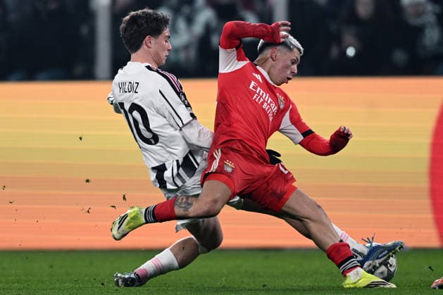 Db Torino 21 01 2026 - Champions League Juventus-Benfica foto Daniele Buffa Image nella foto: Kenan Yildiz-Gianluca Prestianni 