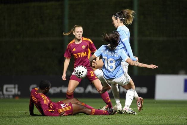 CALCIO - Coppa Italia Femminile - SS Lazio Women vs AS Roma Martina Piemonte of S.S. Lazio is in action during the Coppa Italia Women, first leg, quarter-finals between Lazio vs Roma , 21 Jenuary 2026 at the Lazio Training Center, Roma Italy. Formello (RM) Italy  Copyright: xIPAxSport ABACAx