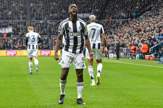 Newcastle United v PSV Eindhoven UEFA Champions League Yoane Wissa of Newcastle United celebrates his goal during the UEFA Champions League match at St. James s Park, Newcastle 21 01 2026 UK Newspapers OUT Copyright: xJamiexJohnstonx FIL-22840-0100