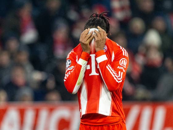 Stunned Bayerns 17 Michael OLISE Football Bayern Gilloise Football Champions League, FC Bayern München Royale Union Saint Gilloise, Matchday 7, Season 2025 2026, on 21 01 2026 in Munich, A L L I A N Z A R E N A, Germany Source Copyright Credit Oryk HAIST xFUSSBALL-BAYERN-GILLOISEx