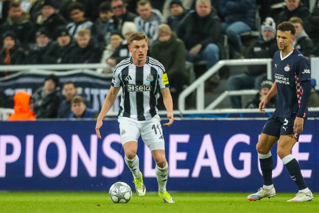 Newcastle United v PSV, UEFA Champions League Harvey Barnes Of Newcastle United in action during the Newcastle United v PSV Eindhoven UEFA Champions League Round 1 League stage match at St. James Park, Newcastle Upon Tyne, England on 21 January 2026 Credit: Lee Keuneke Every Second Media Editorial use only. All images are copyright Every Second Media Limited. No images may be reproduced without prior permission. Copyright: xIMAGO EveryxSecondxMediax ESM-1768-0054 LeexKeunekex xEveryxSecondxMediax