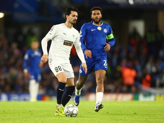 Chelsea v Pafos, UEFA Champions League, Stamford Bridge, London, UK - 21 01 2026 Pepe of Pafos in action during the UEFA Champions League away game against Chelsea at Stamford Bridge London Stamford Bridge London GBR, UK NEWSPAPERS OUT Copyright: xMarkxGreenwoodx