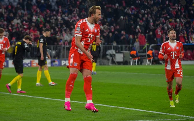 21 01 2026, xemx, Football UEFA Champions League, FC Bayern Muenchen Union Saint Gilloise v l Harry Kane FC Bayern Muenchen Jubel, Torjubel, celebrate the goal, jubiliert über das Tor zum 2 0 DFL DFB REGULATIONS PROHIBIT ANY USE OF PHOTOGRAPHS as IMAGE SEQUENCES and or QUASI VIDEO Muenchen