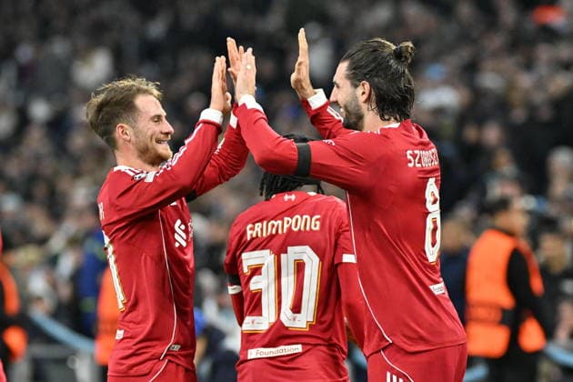 Marseille v Liverpool - UEFA Champions League MARSEILLE, FRANCE - JANUARY 21: Dominik Szoboszlai of Liverpool celebrates after a goal during the UEFA Champions League week 7 football match between Olympique Marseille and Liverpool at Stade Velodrome in Marseille, France, on January 21, 2026. Mustafa Yalcin Anadolu Marseille France. Editorial use only. Please get in touch for any other usage.  Copyright: x2026xAnadoluxMustafaxYalcinx