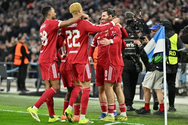 Marseille v Liverpool - UEFA Champions League MARSEILLE, FRANCE - JANUARY 21: Dominik Szoboszlai of Liverpool celebrates after a goal during the UEFA Champions League week 7 football match between Olympique Marseille and Liverpool at Stade Velodrome in Marseille, France, on January 21, 2026. Mustafa Yalcin Anadolu Marseille France. Editorial use only. Please get in touch for any other usage.  Copyright: x2026xAnadoluxMustafaxYalcinx