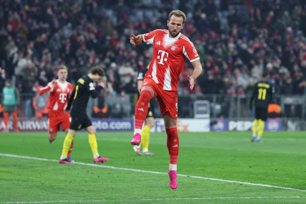 Soccer Champions League 7 Matchday FC Bayern Munich Union Saint Gilloise on 21 01 2026 at the Allianz Arena in Munich Goal celebration to 2 0 by Harry Kane Munich xMSx