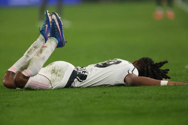 Turin, Italy, 21st January 2026. Khephren Thuram of Juventus celebrates after scoring to give the hosts a 1-0 lead during the Juventus vs Benfica UEFA Champions League match at Juventus Stadium, Turin. Picture credit should read: Jonathan Moscrop Sportimage EDITORIAL USE ONLY. No use with unauthorised audio, video, data, fixture lists, club league logos or live services. Online in-match use limited to 120 images, no video emulation. No use in betting, games or single club league player publications. SPI_024_JM_JUVE_BENFICA_UCL SPI-4420-0022