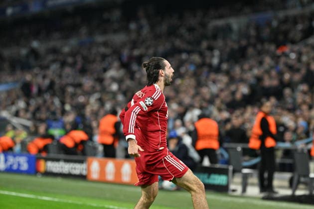 Marseille v Liverpool - UEFA Champions League MARSEILLE, FRANCE - JANUARY 21: Dominik Szoboszlai of Liverpool celebrates after a goal during the UEFA Champions League week 7 football match between Olympique Marseille and Liverpool at Stade Velodrome in Marseille, France, on January 21, 2026. Mustafa Yalcin Anadolu Marseille France. Editorial use only. Please get in touch for any other usage.  Copyright: x2026xAnadoluxMustafaxYalcinx