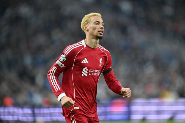 Marseille v Liverpool - UEFA Champions League MARSEILLE, FRANCE - JANUARY 21: Hugo Ekitike of Liverpool in action during UEFA Champions League week 7 football match between Olympique Marseille and Liverpool at Stade Velodrome in Marseille, France, on January 21, 2026. Mustafa Yalcin Anadolu Marseille France. Editorial use only. Please get in touch for any other usage.  Copyright: x2026xAnadoluxMustafaxYalcinx