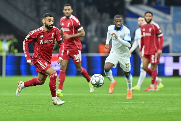 Marseille v Liverpool - UEFA Champions League MARSEILLE, FRANCE - JANUARY 21: Mohamed Salah of Liverpool in action during the UEFA Champions League week 7 football match between Olympique Marseille and Liverpool at Stade Velodrome in Marseille, France, on January 21, 2026. Mustafa Yalcin Anadolu Marseille France. Editorial use only. Please get in touch for any other usage.  Copyright: x2026xAnadoluxMustafaxYalcinx